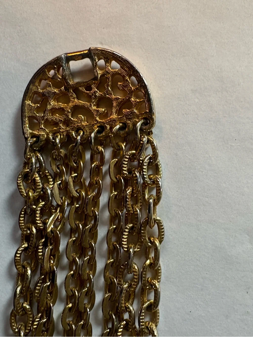 Celebrity Gold Tone multi strand bracelet. Celebrity stamped on clasp.